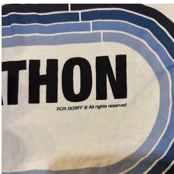 Ron Dorff Marathon Man Graphic‎ Tee Men's Medium Lightweight Casual - Picture 3 of 9